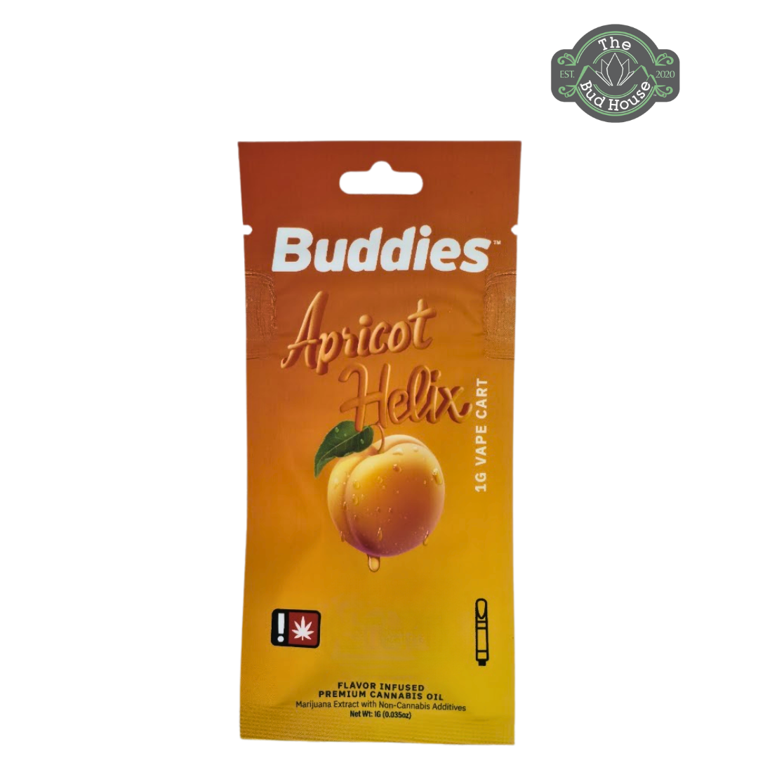 Photograph of product: Buddies 1g APRICOT HELIX FLAV-DST Vape