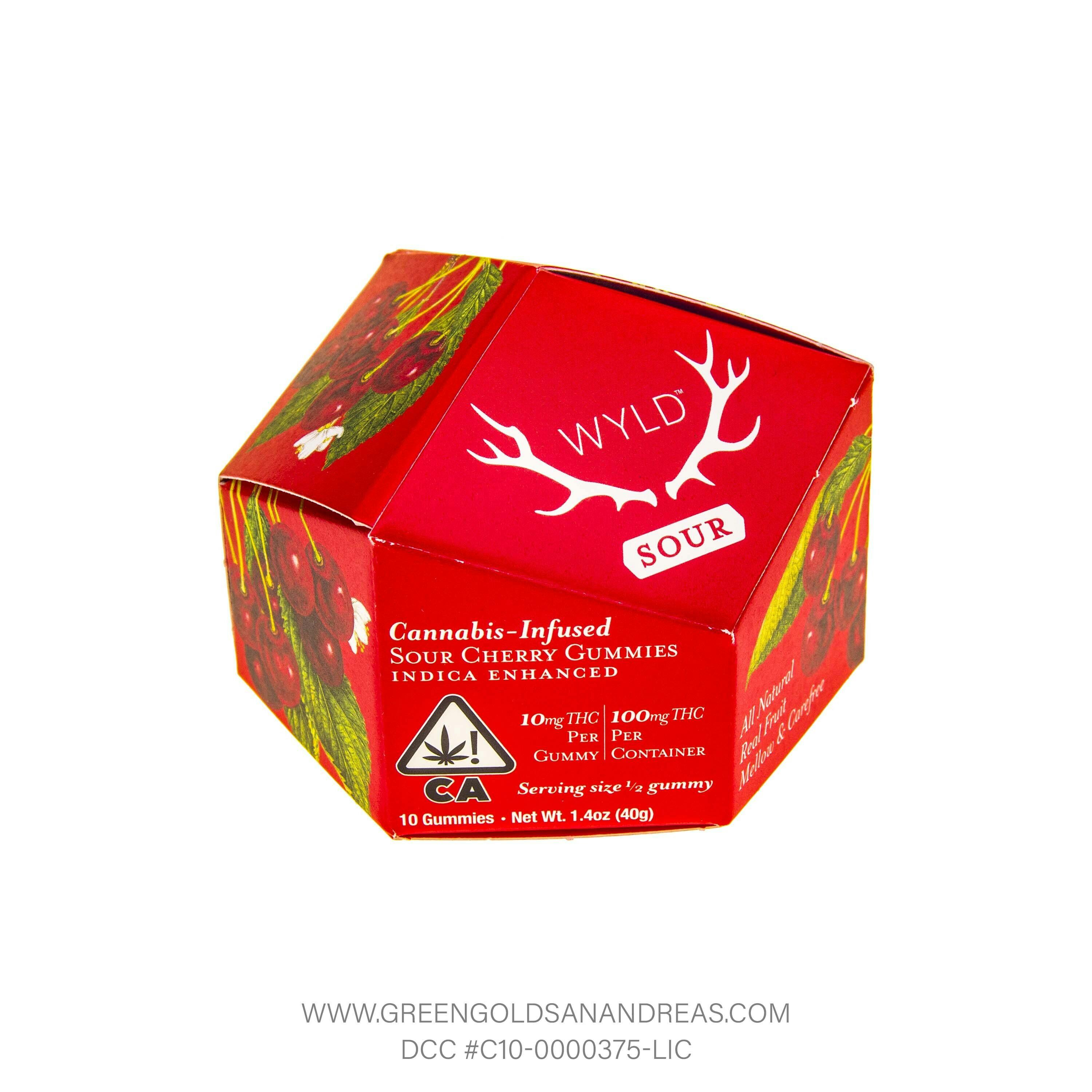 Photograph of product: Sour Cherry Gummies (100mg TH-oui)