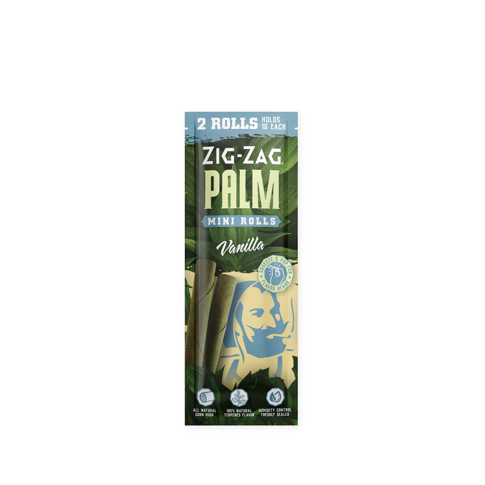 Photograph of product: Zig Zag Mini Palm Rolls 2pk Vanilla