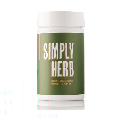 Photograph of product: SIMPLY HERB Apples and Bananas 1/2 Popcorn - 14g