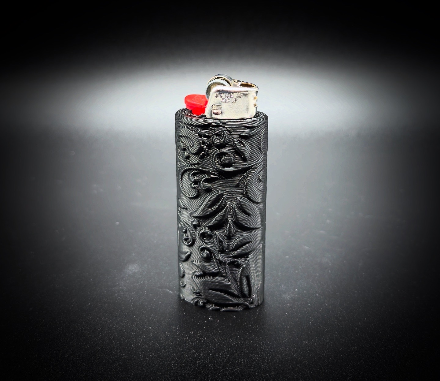 Photograph of product: HighByDesign Bic Lighter Case Endless Garden Edition-Black