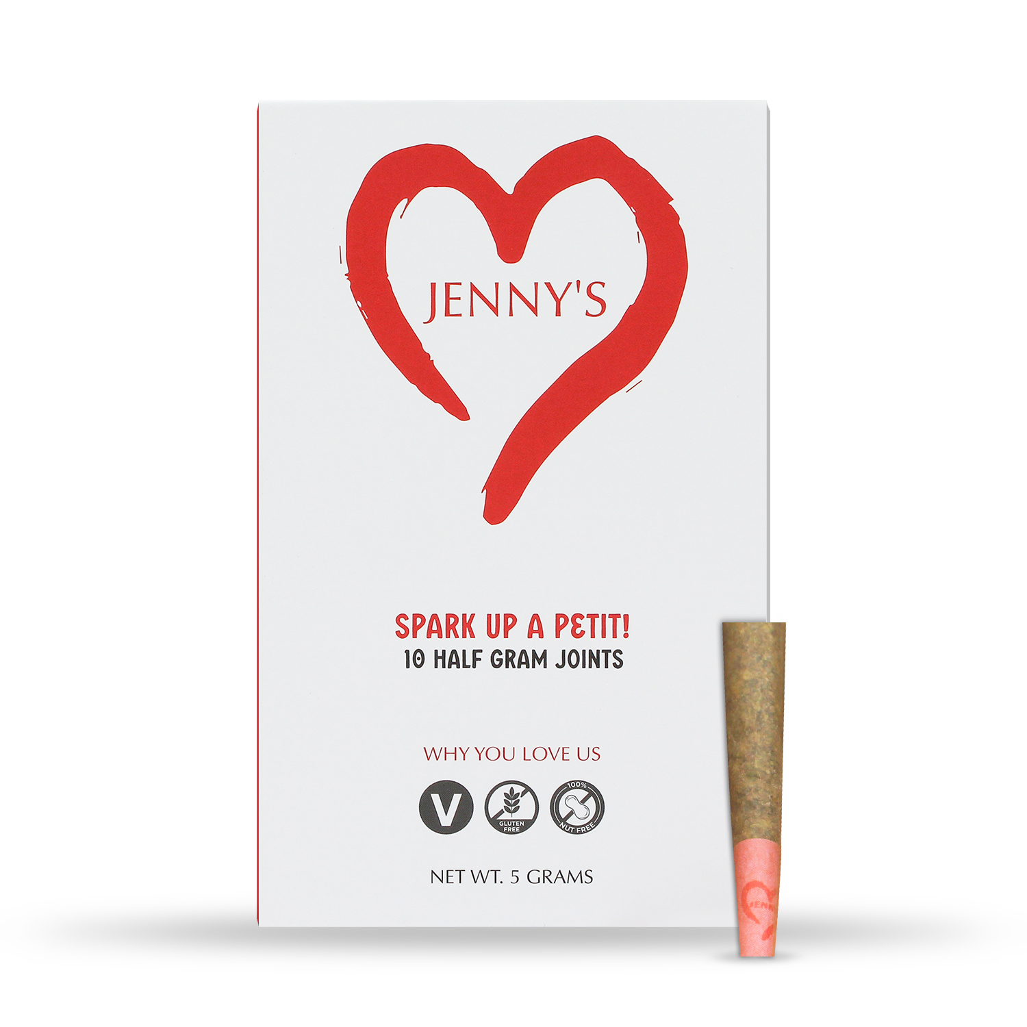 Photograph of product: Jenny's Petit Js - Lime Gelato - Pre-Roll Pack