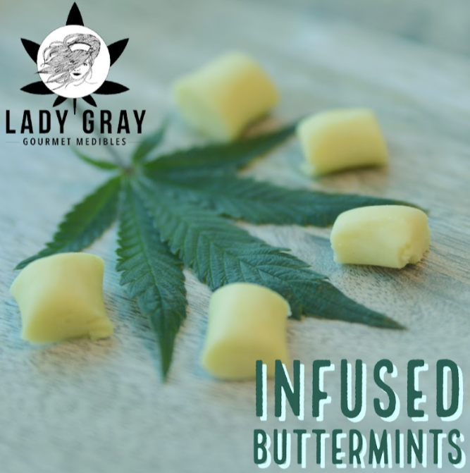 Photograph of product: Buttermints 1:1 - CBD/Hybrid (100mg) Peppermint by Lady Gray