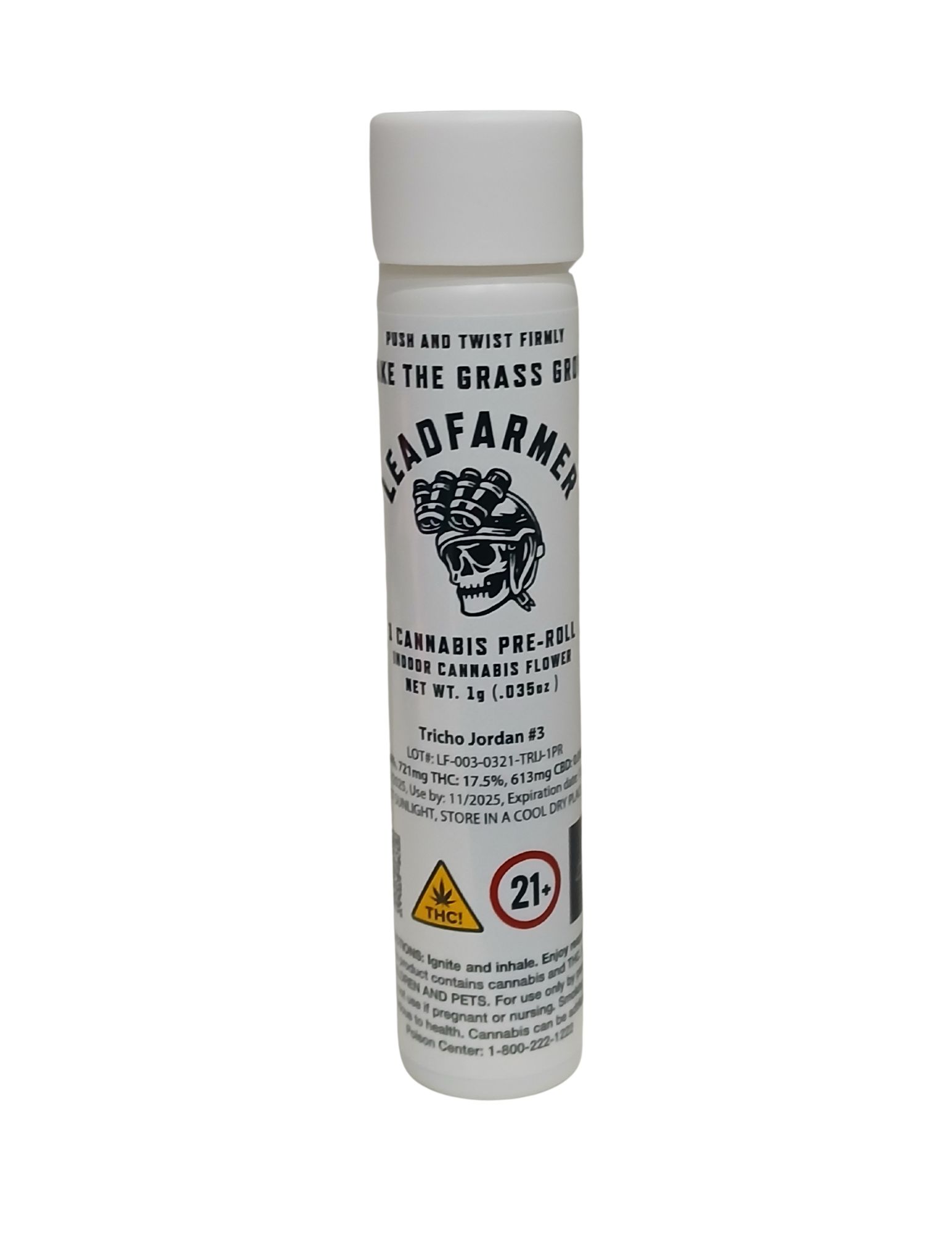 Photograph of product: LeadFarmer | 1g Preroll | Tricho Jordan #3