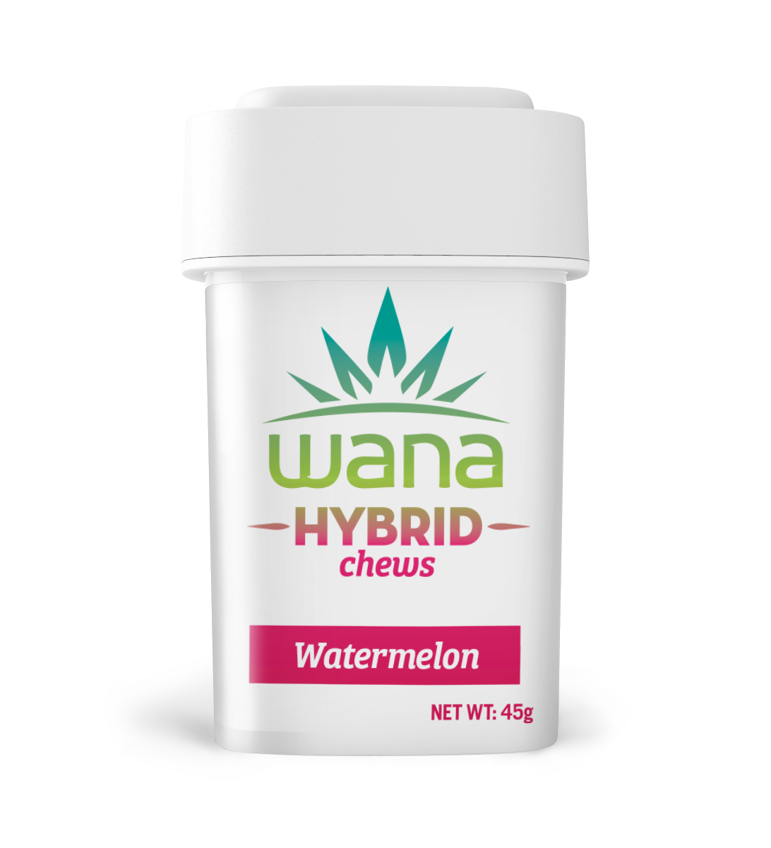 Photograph of product: Wana 10mg Watermelon Hybrid Chews - 100mg