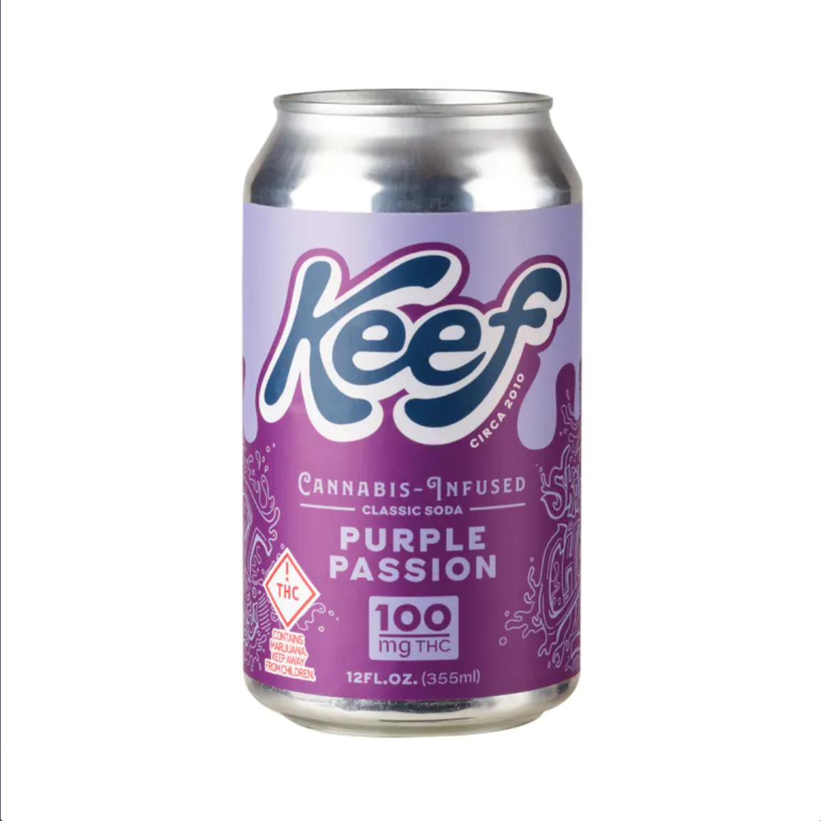 Photograph of product: Keef Purple Passion Soda 100mg