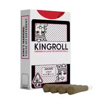 Photograph of product: KINGROLL BLUE LOBSTER X APPLES & BANANAS 0.75G INFUSED PREROLL 4-PACK HYBRID 3G