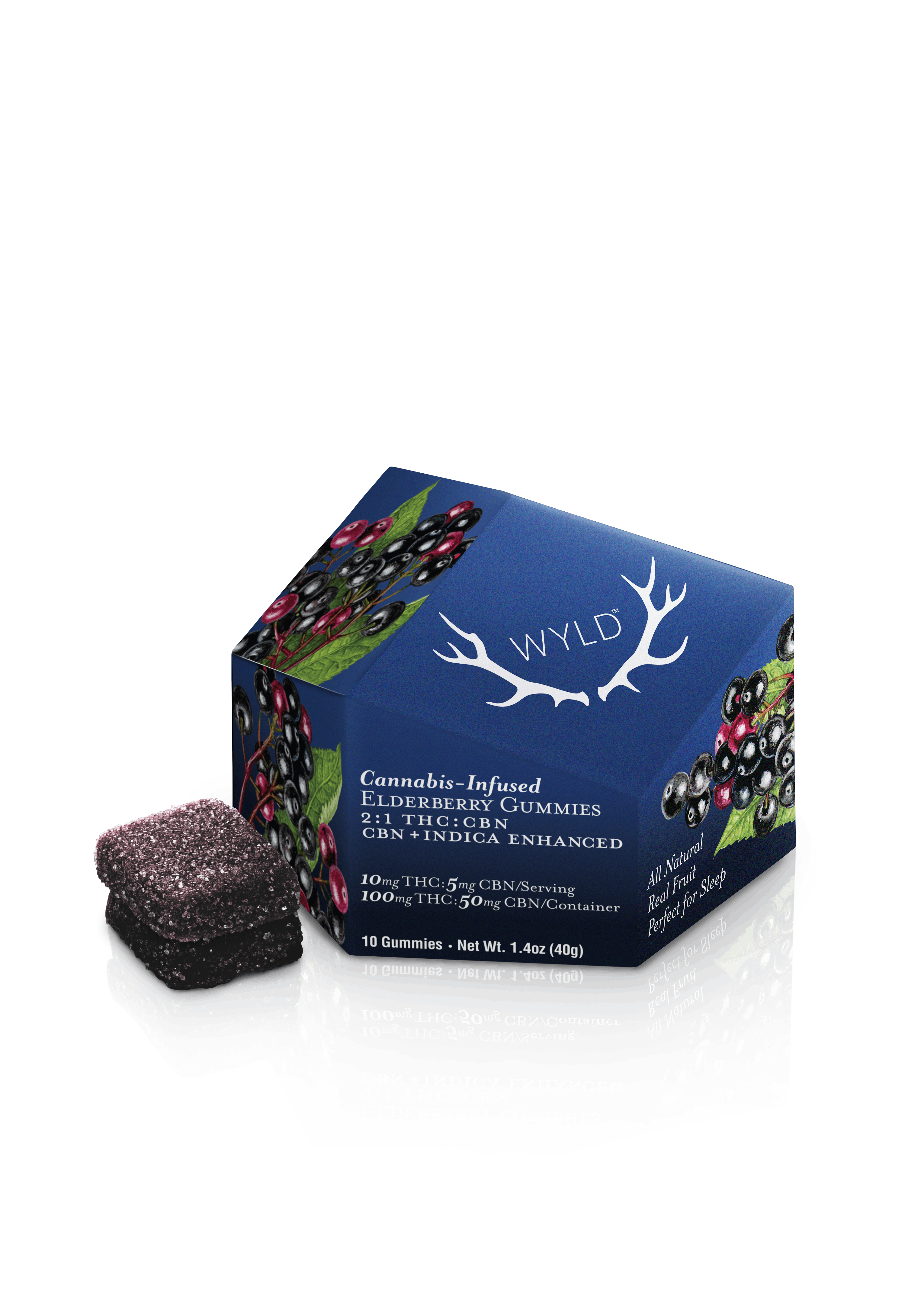 Photograph of product: Elderberry 2: ummies CBN:THC 10x10mg 100mg