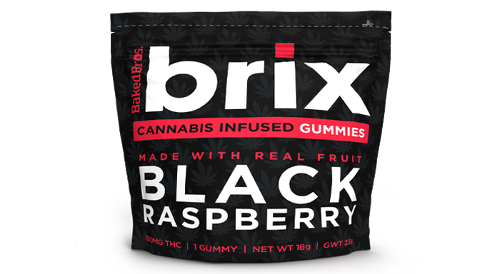 Photograph of product: BRIX | Black Raspberry Gummies 100mg