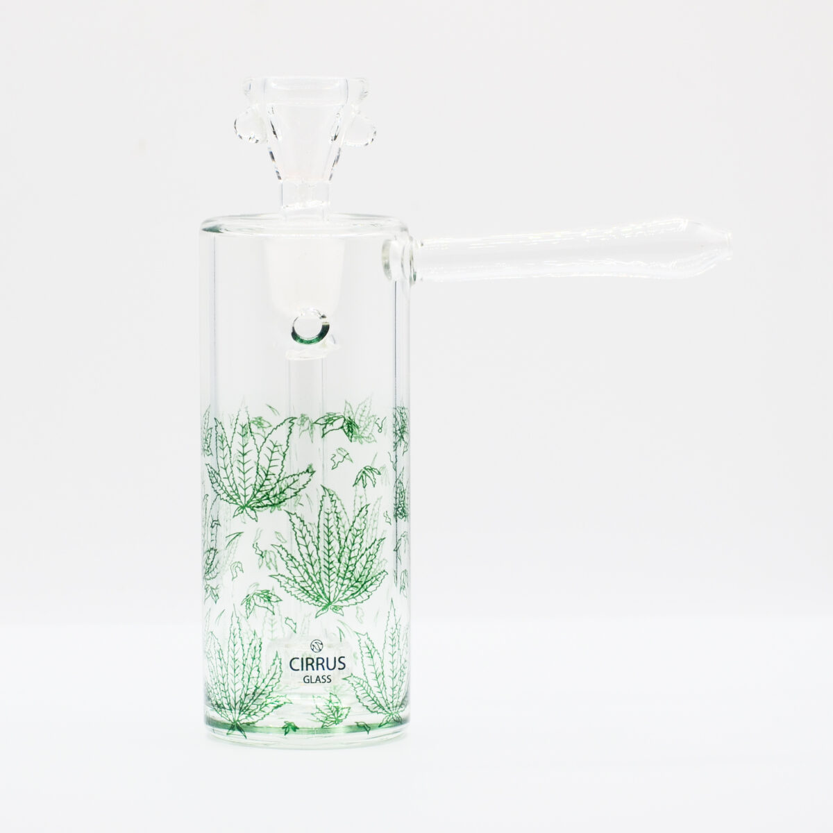 Photograph of product: Cirrus Glass | Bubble  Oui'd Green - Glass Bubbler