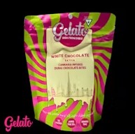 Photograph of product: Gelato Last Bites - White Chocolate Dubai Bites