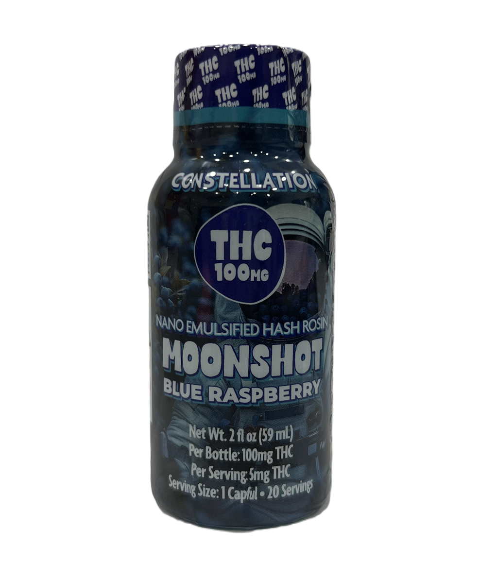 Photograph of product: Constellation Oui'd | Blue Raspberry | Nano Emulsified au chocolat Rosin Moon Shot 100mg