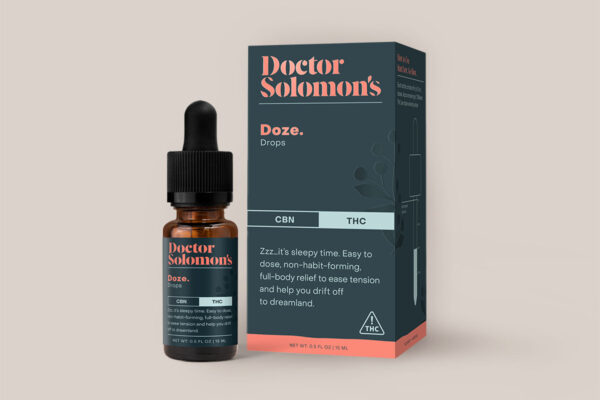 Photograph of product: Doctor Solomon's | Doze Drops | 1:1 | TH-oui:CBN | 15mL