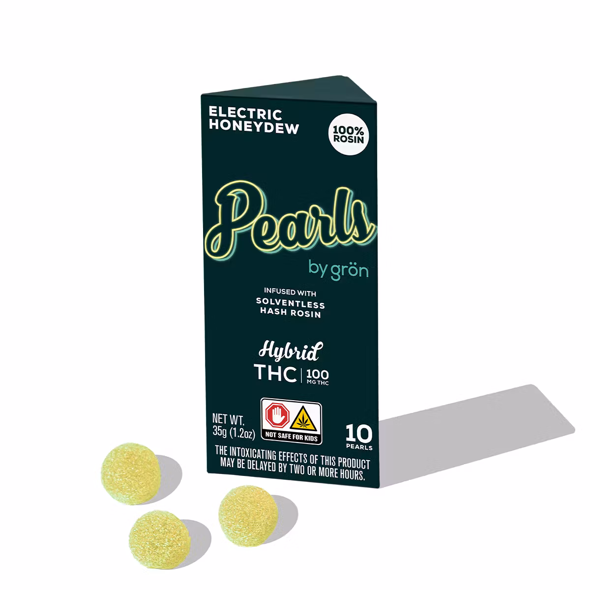 Photograph of product: Gron | Electric Honeydew Live Rosin Pearl | 100mg