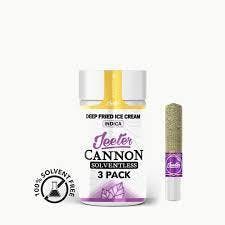 Photograph of product: JEETER CANNON | DEEP FRIED ICE CREAM | SOLVENTLESS INFUSED PREROLL | 3 PACK