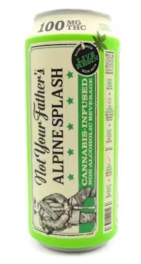 Photograph of product: NOT YOUR FATHERS LIVE RESIN ALPINE SPLASH SODA + CAFFEINE HYBRID 100MG