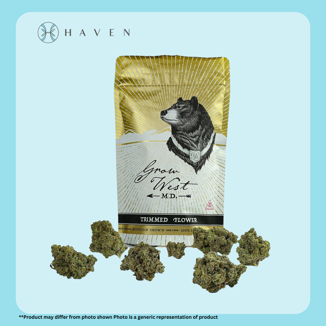 Photograph of product: Gold Trimmed | 7g Lambsbread (Prepacked Bud) | Grow West