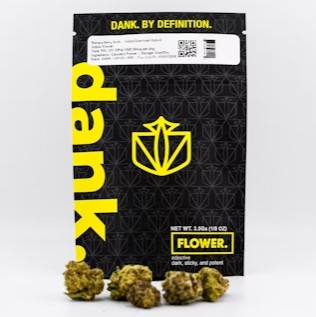 Photograph of product: DANK. By Definition | Banana Kush | Flower | 3.5g
