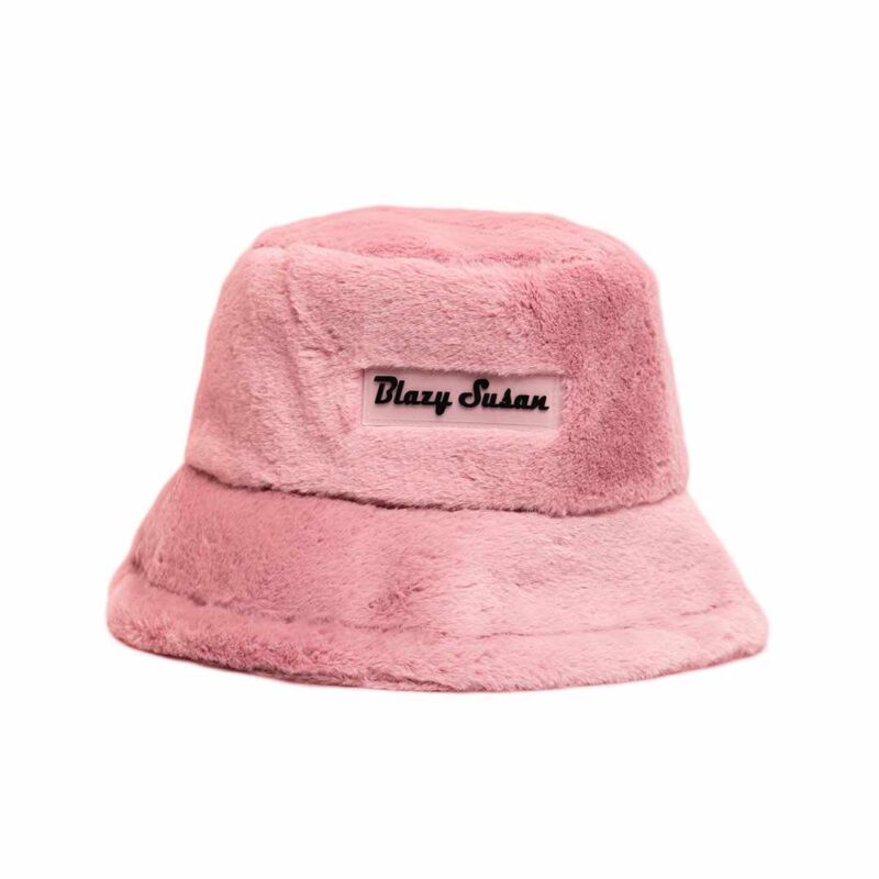 Photograph of product: Blazy Susan | Fuzzy Bucket Hat Pink $30