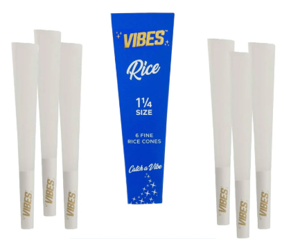 Photograph of product: Vibes Rice Paper 1 1/4 6pk Cones - VBS