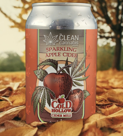 Photograph of product: Clean Oui'd | 10mg TH-oui | Cold Hollow Sparkling Apple Cider