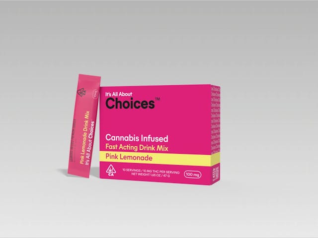 Photograph of product: Pink Lemonade - 10mg/100mg Pack Drink Mix - 