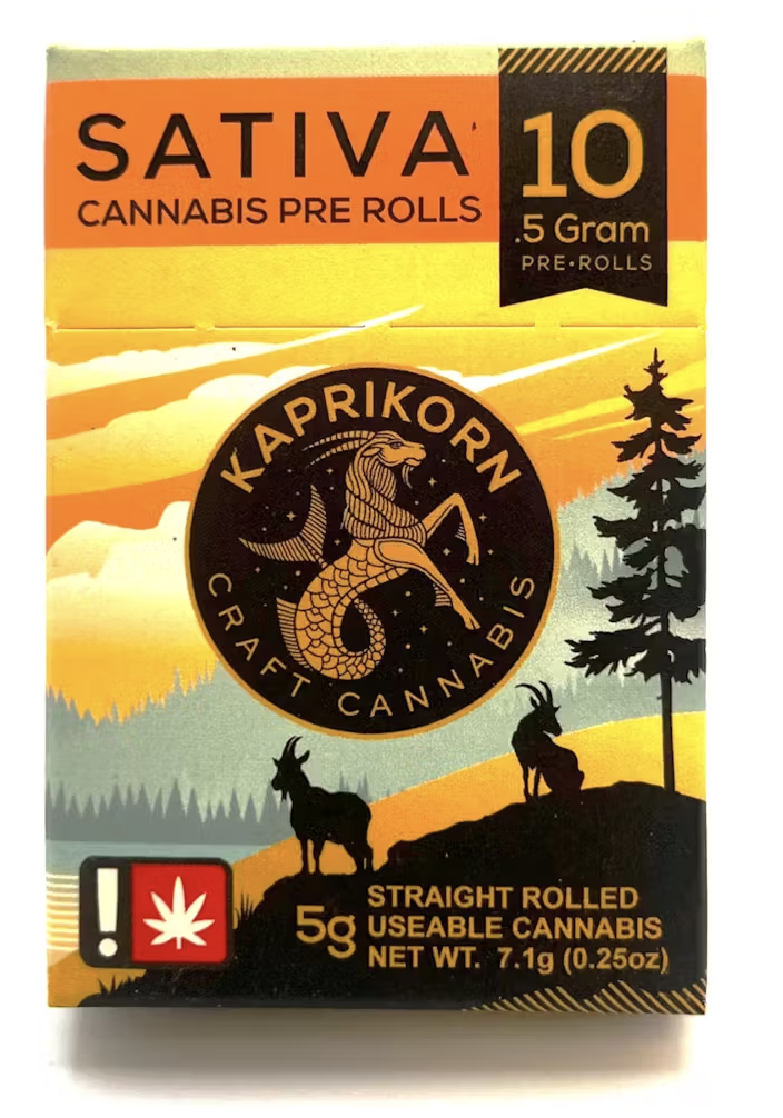 Photograph of product: Kaprikorn Pre-Roll 10pk | Maui True Blood(S)/Island Cookies(S)