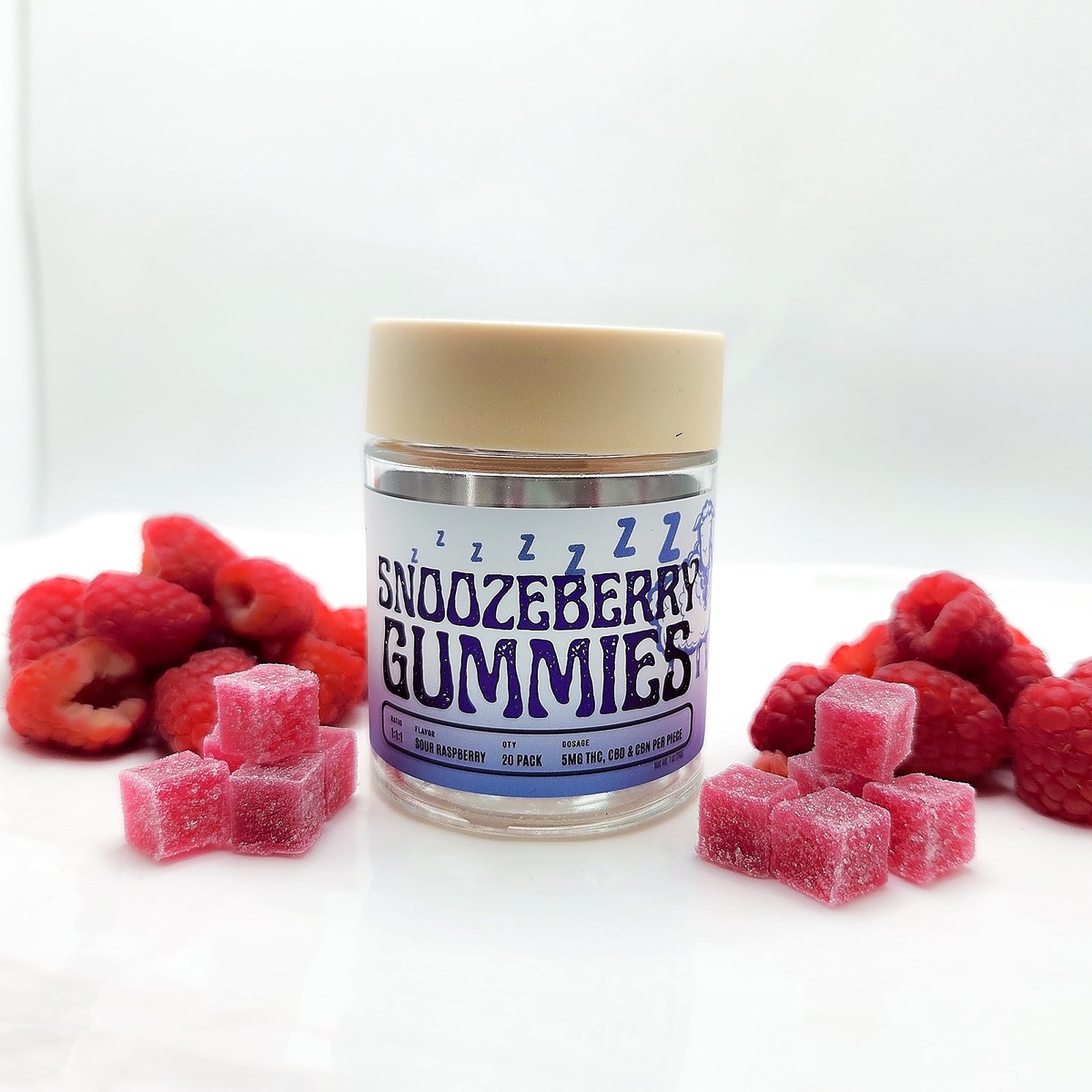 Photograph of Product: Highly Rooted | Snoozeberry Rosin Gummies | 100mg | 20pk