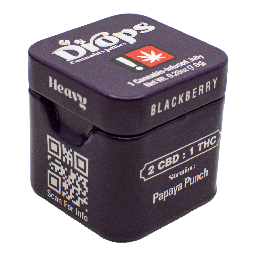 Photograph of product: Blackberry Gummy Single 2:1 CBD 100MG