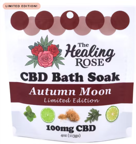 Photograph of product: The Healing Rose CBD Bath Soak - Autumn Moon 4 oz.