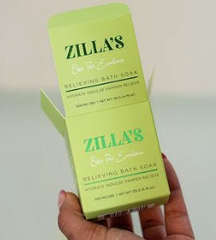 Photograph of product: Zilla's | CBD Bath Bomb - Lemongrass Sage