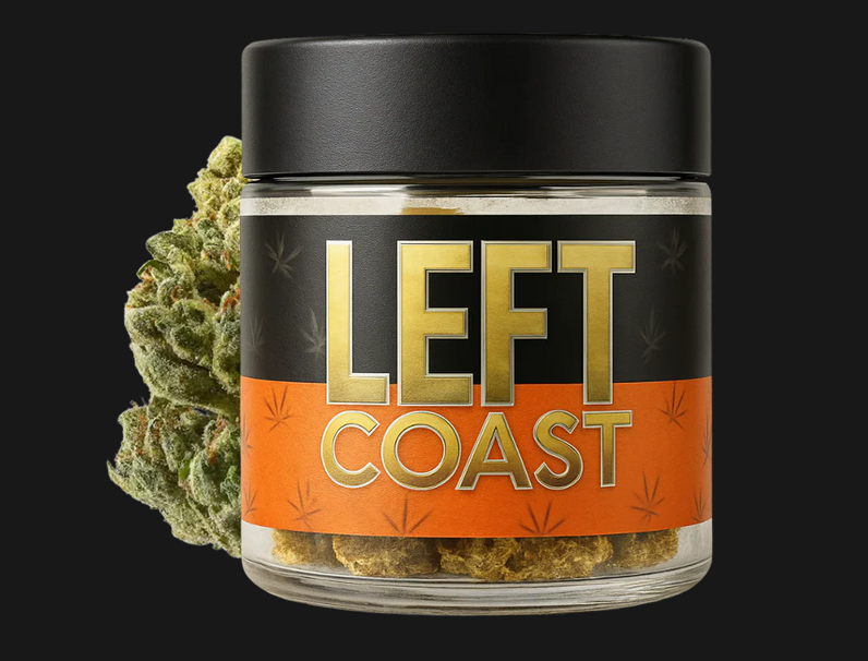 Photograph of product: Left Coast | OG Crusher | 3.5g Jar