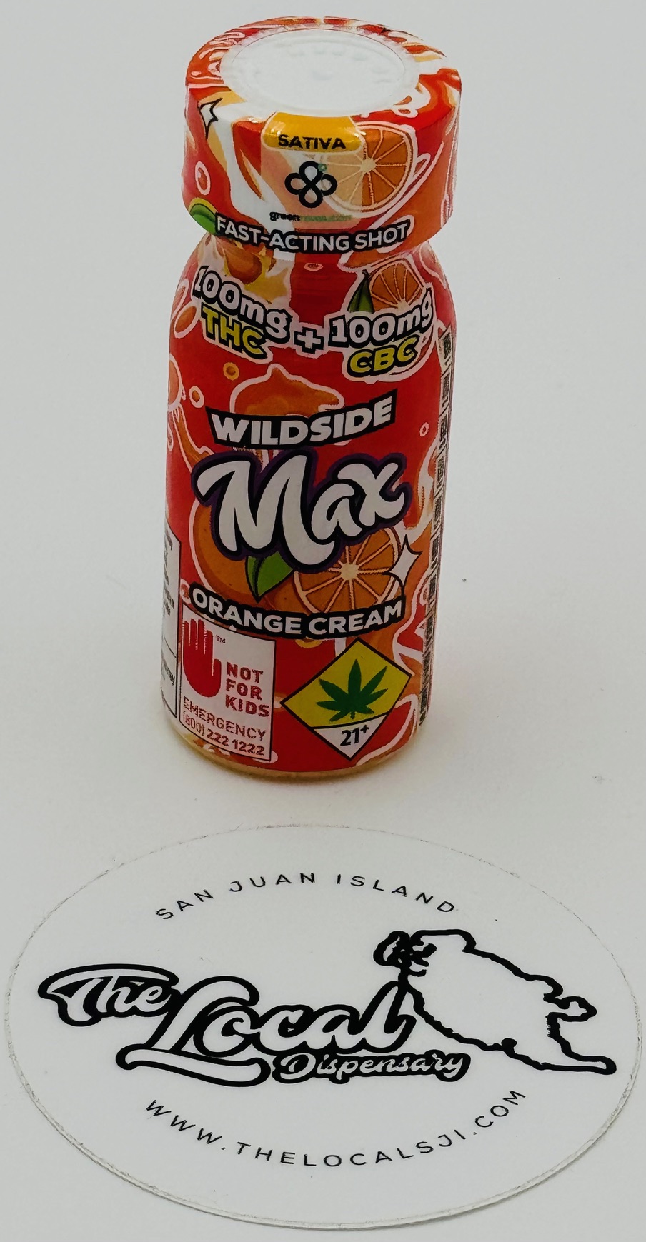 Photograph of product: Wildside Shot - Orange Cream 1:1 TH-oui|CBC