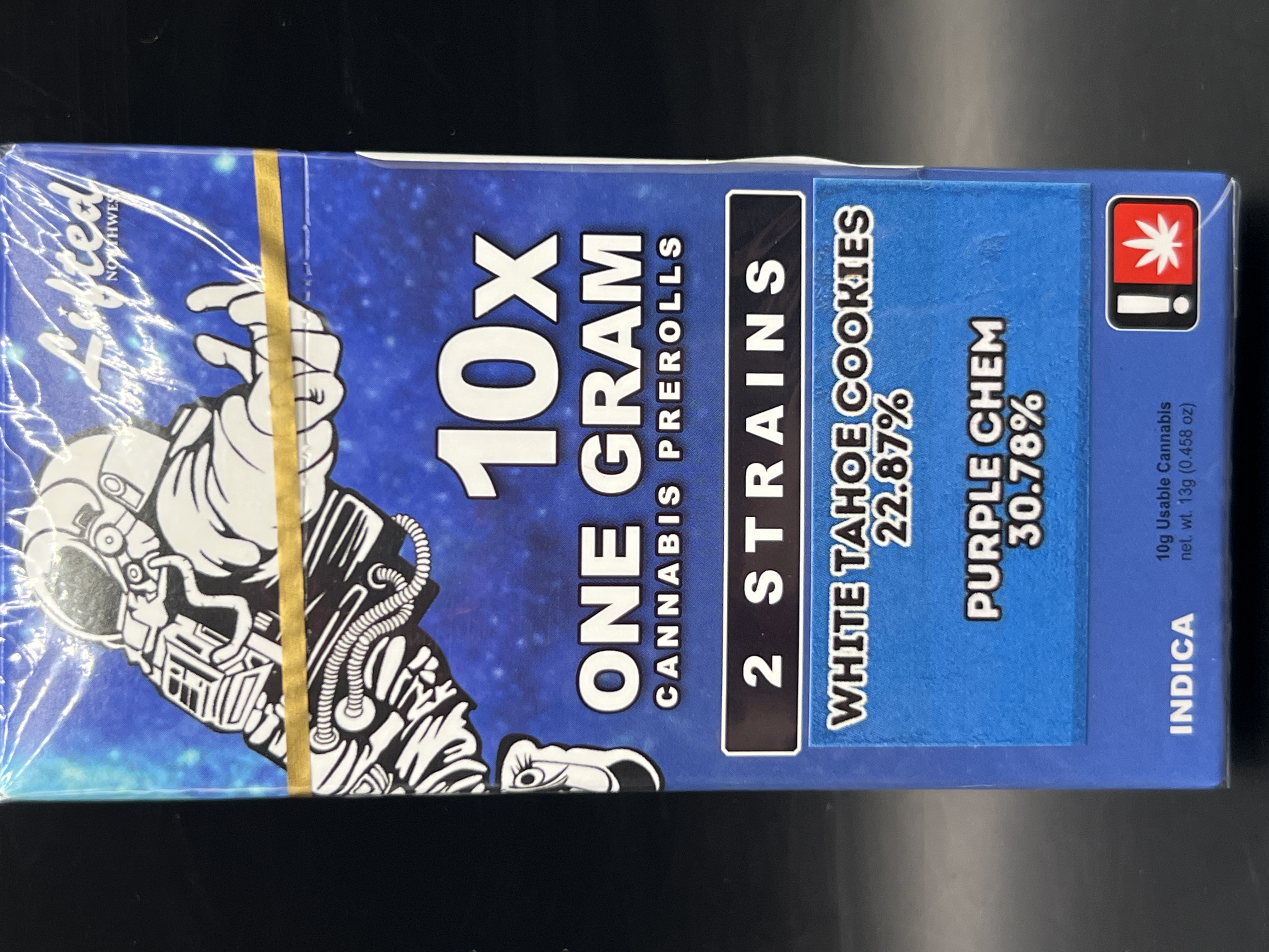 Photograph of product: Lifted Full White Tahoe Cookies & Purple Chem Pre-Roll 10pk