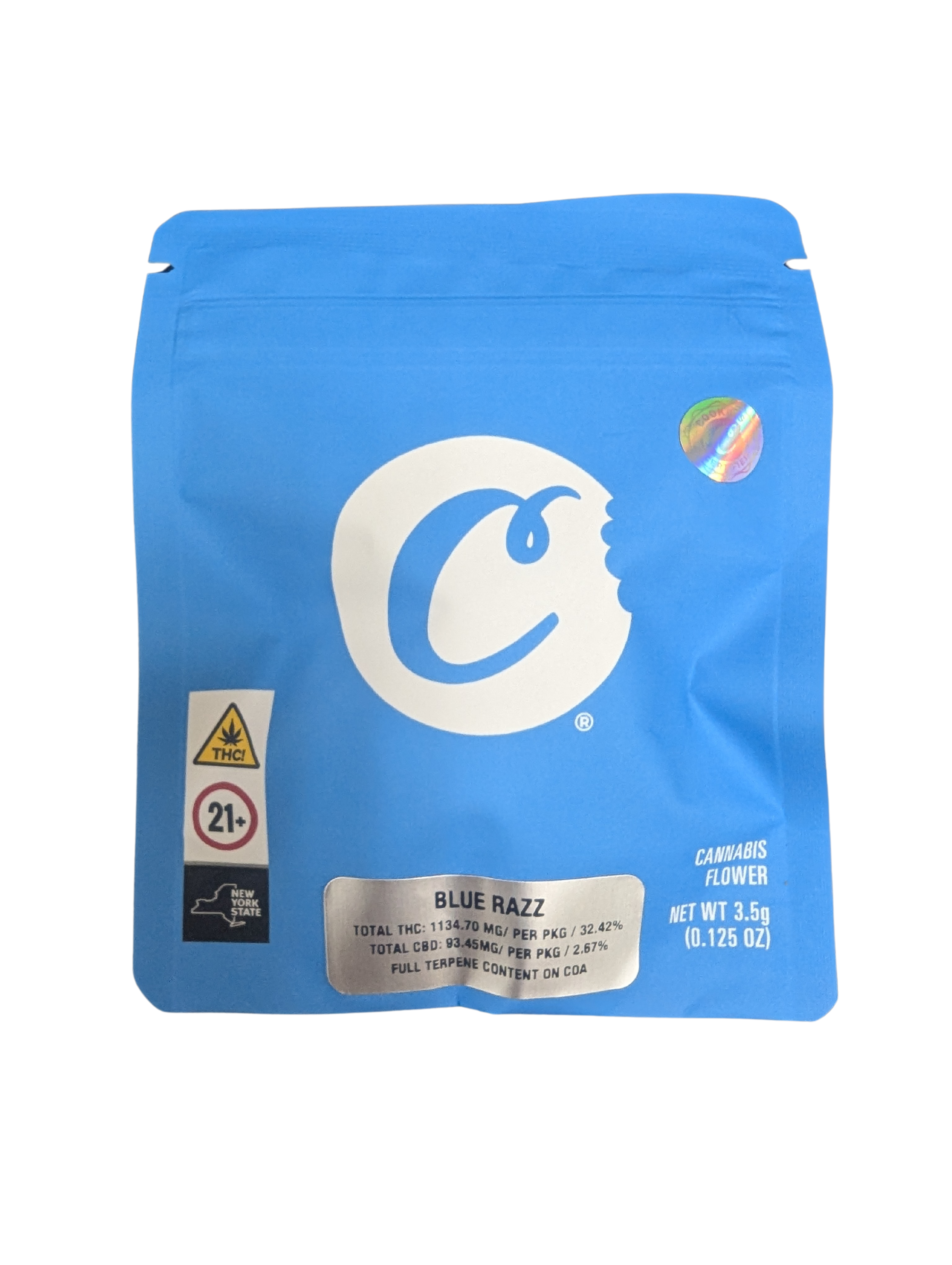 Photograph of product: Cookies | Blue Razz | Flower | 3.5g