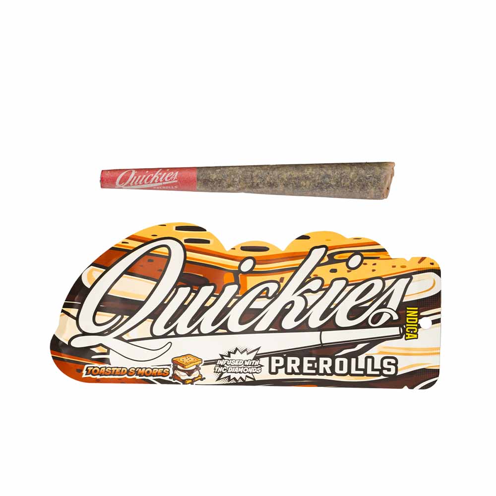 Photograph of product: QUICKIES TOASTED S'MORES 1G INFUSED PREROLL