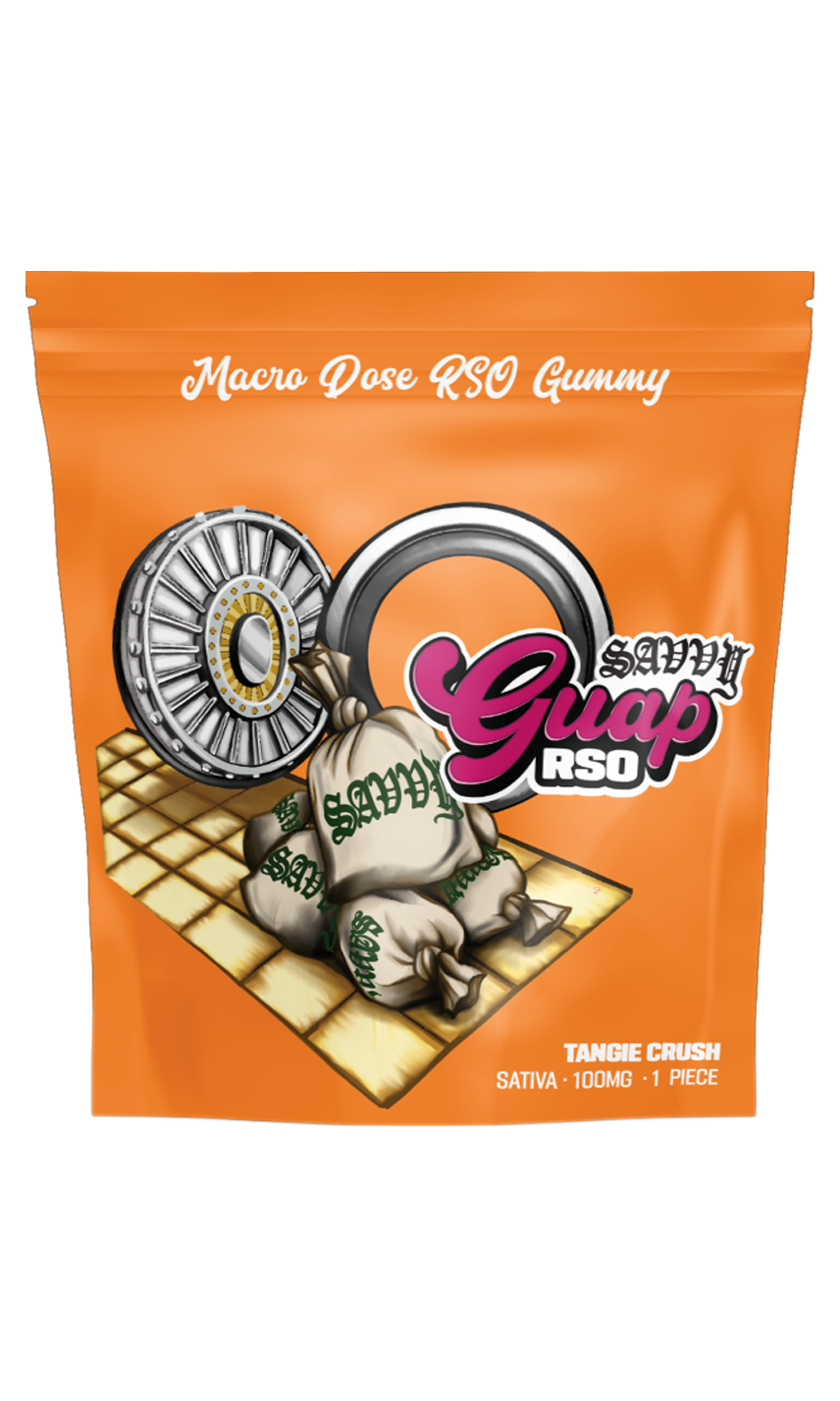 Photograph of product: Savvy RSO Guap - Tangie Crush -100mg 1pc