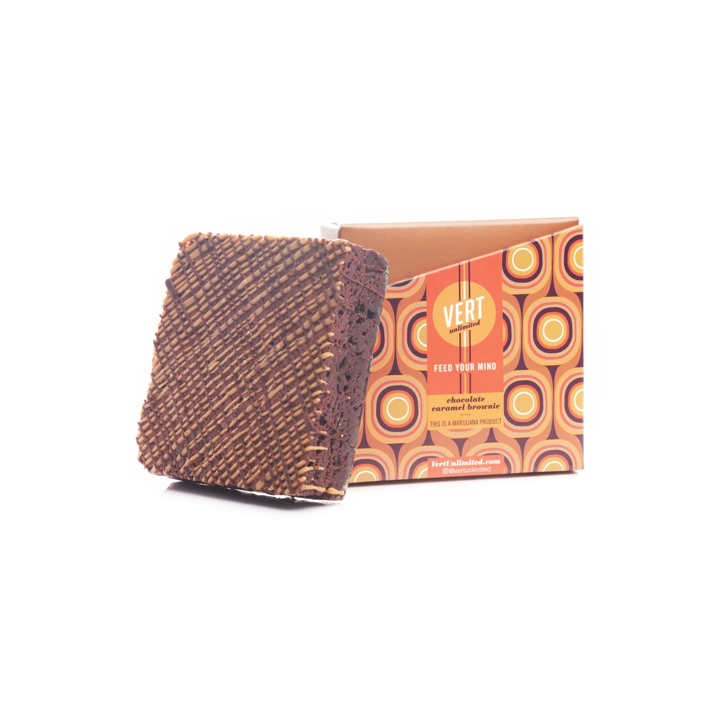 Photograph of product: Cookie Squares - Caramel Brownie