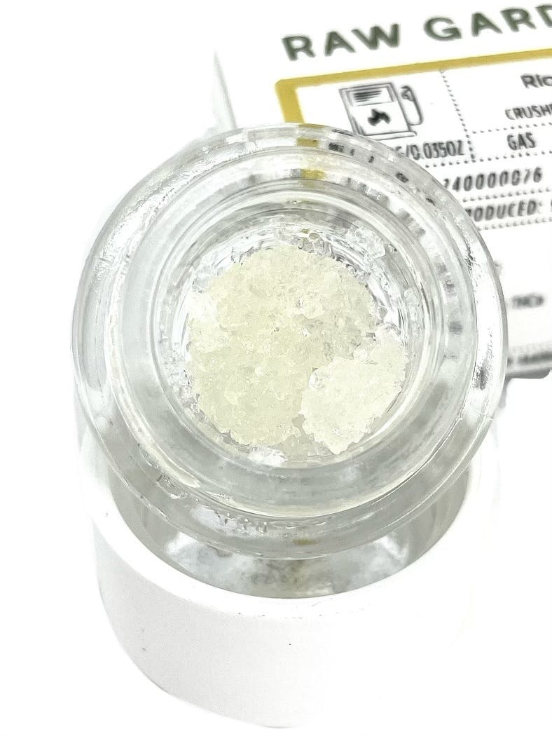 Photograph of product: Raw Garden - Crushed Live Resin Diamonds - Tequila Sunrise - 1.0g