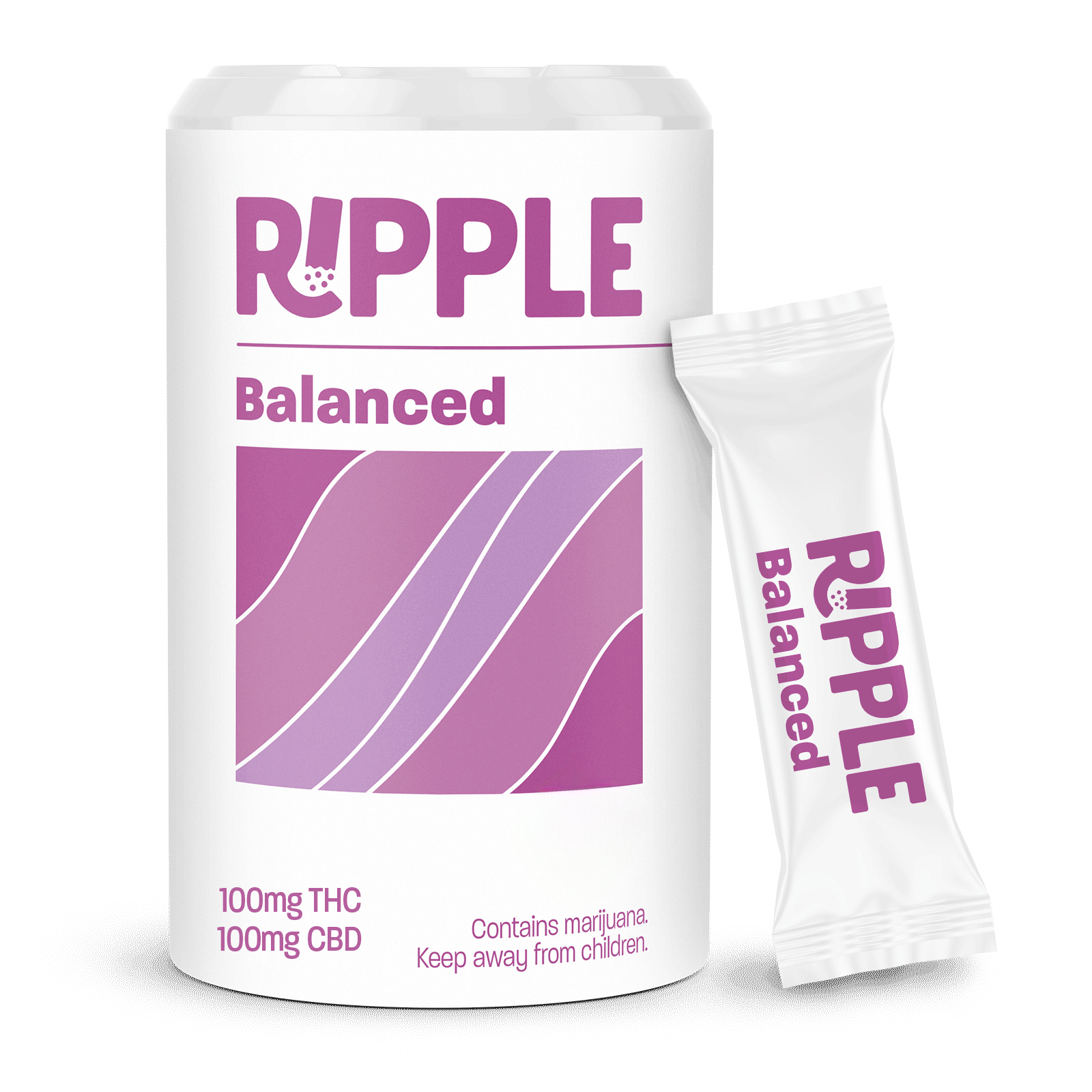 Photograph of product: Balanced - 100mg Ripple Powder