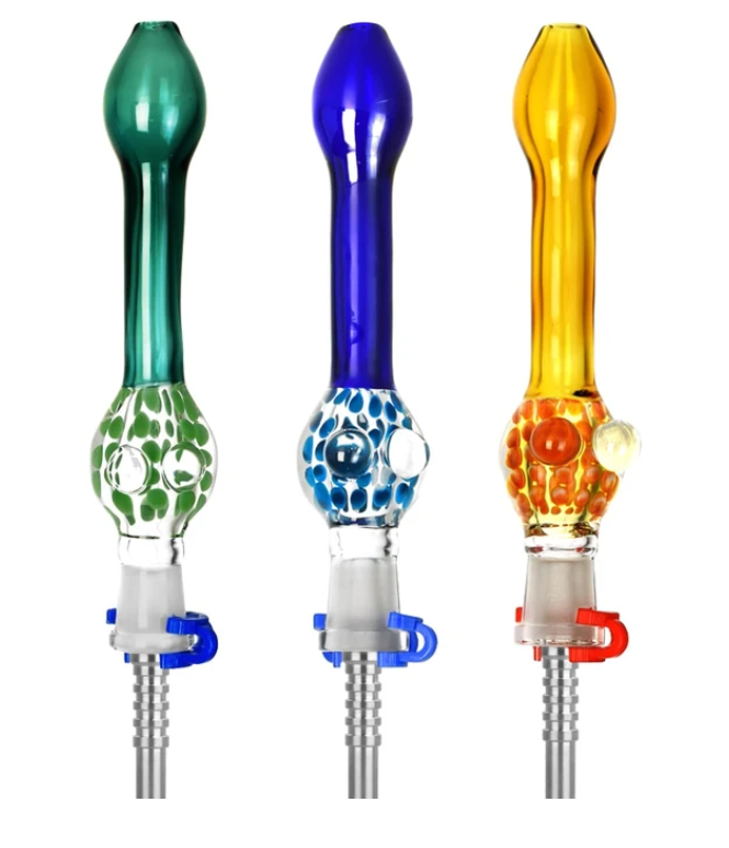 Photograph of product: Confetti Bubble Glass Dab Straw