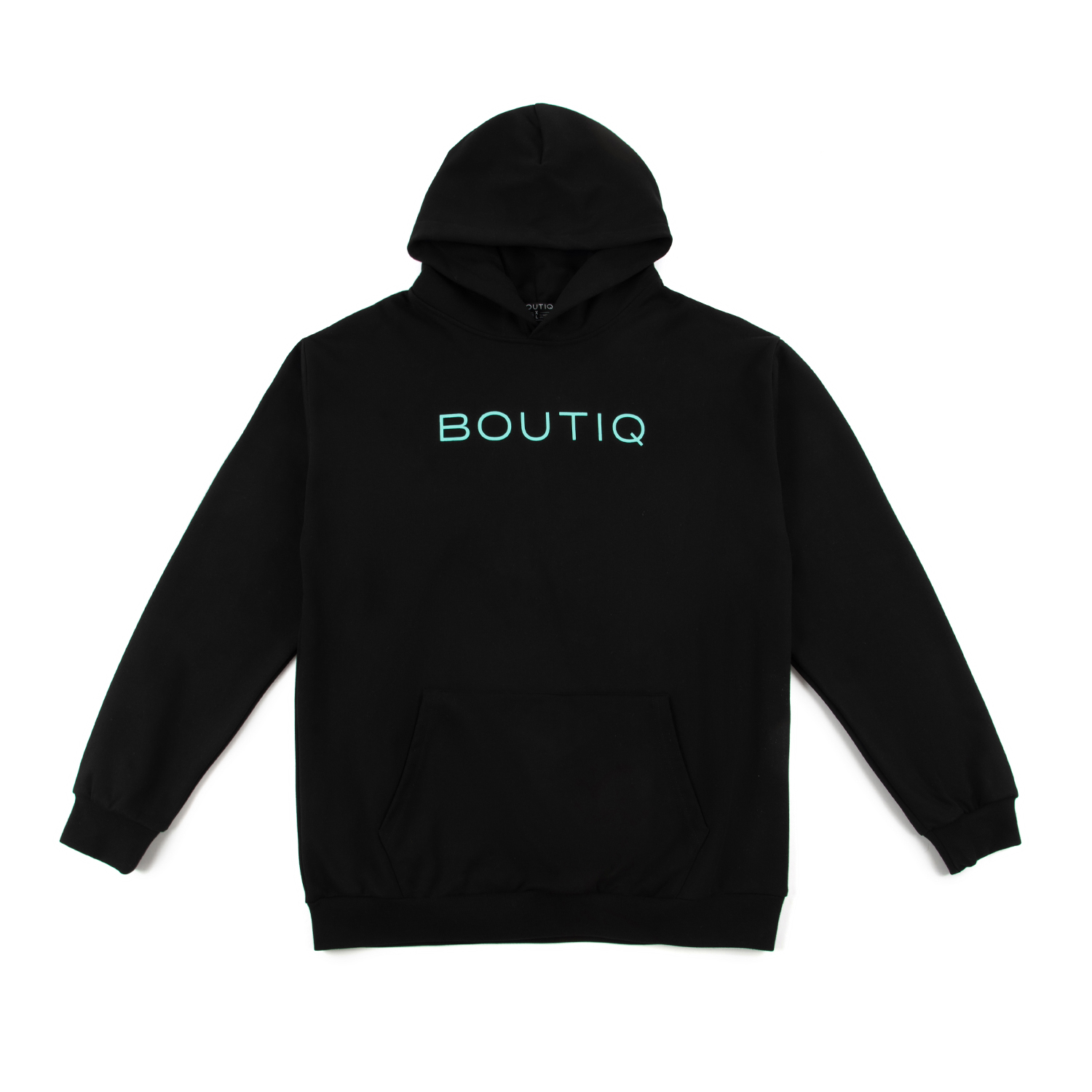 Photograph of product: Boutiq Sweatshirt -  Black w. Blue Logo - XL