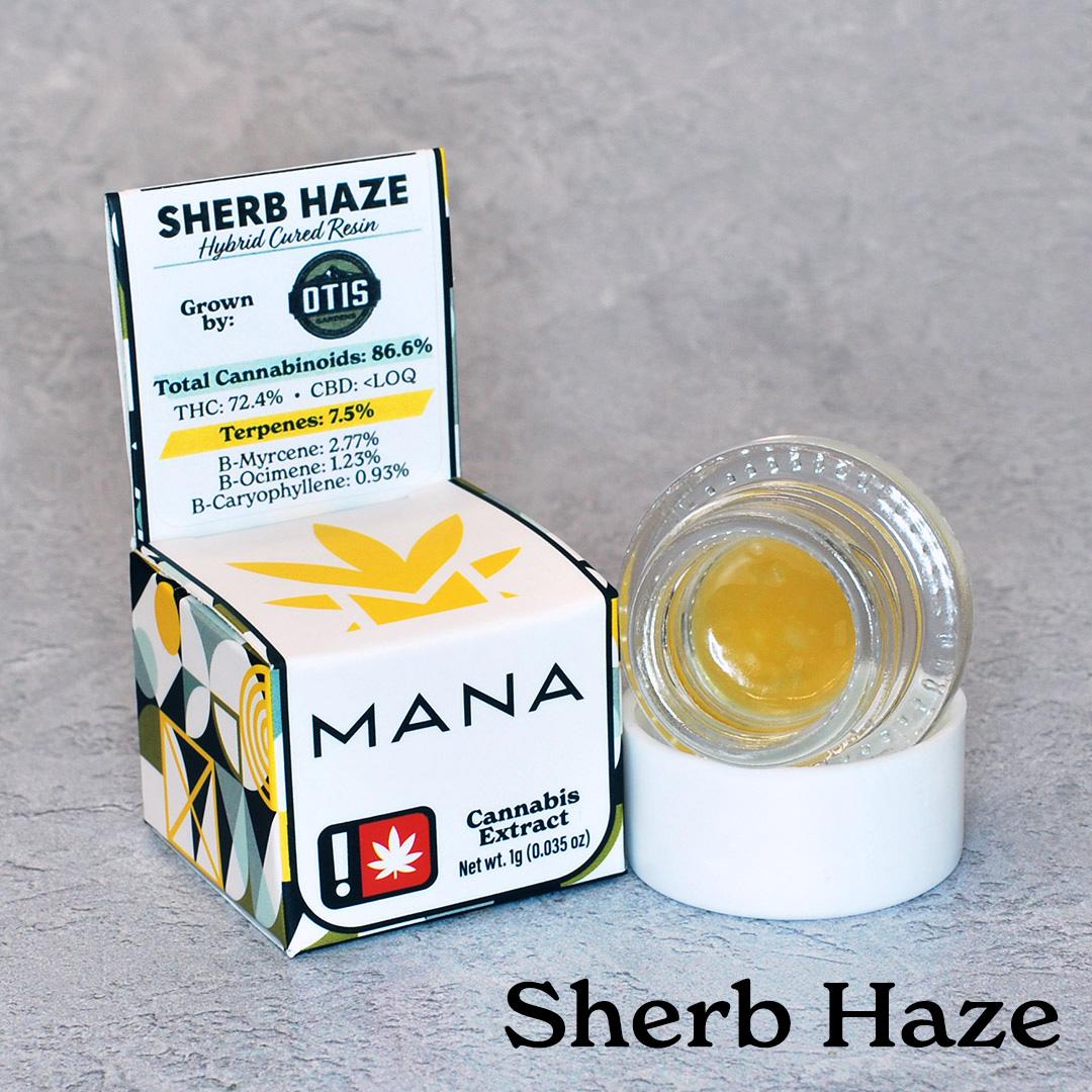 Photograph of product: Mana - Sherb Haze - 1g Cured Resin