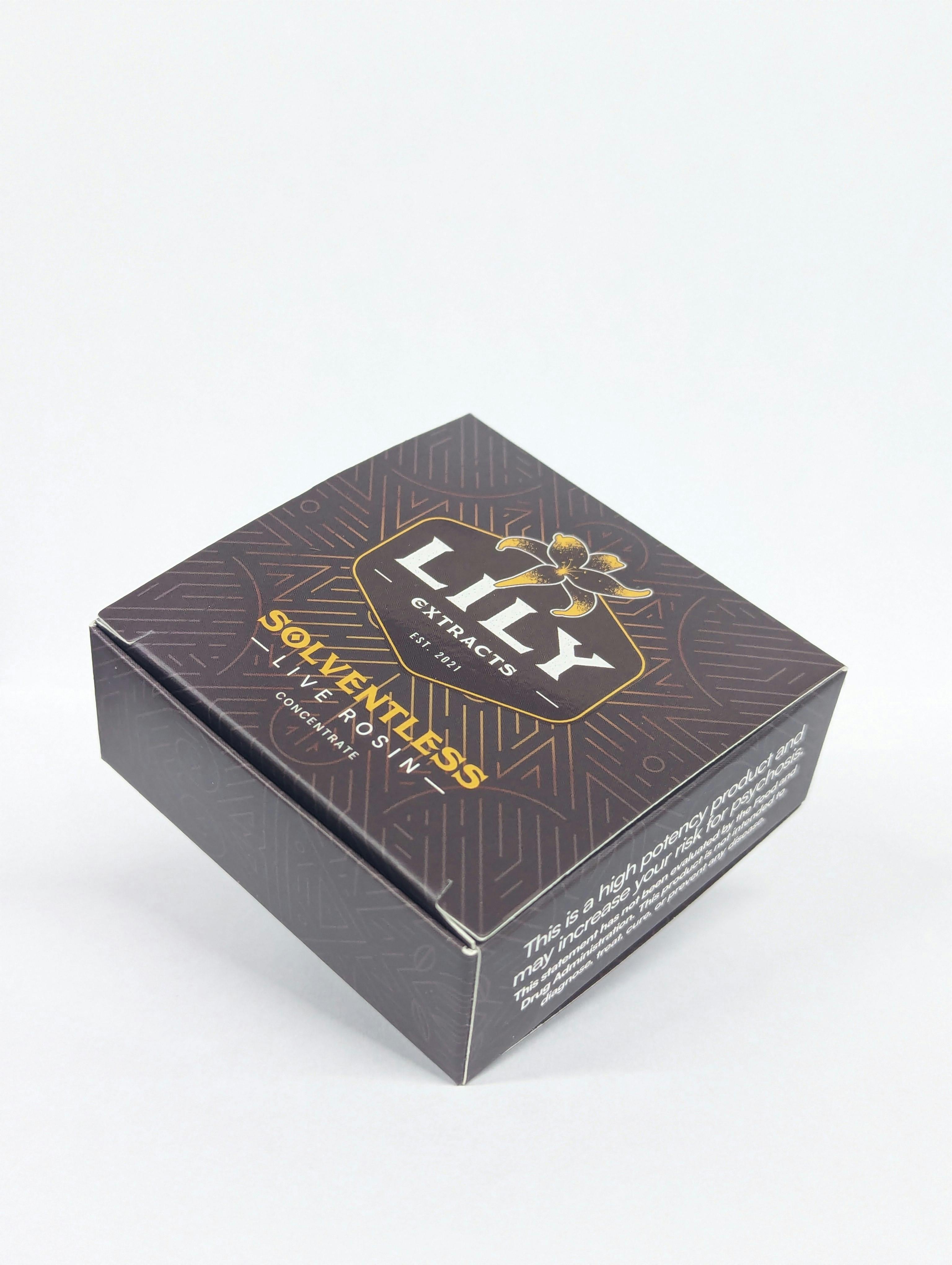 Photograph of product: Lily Extracts - Twister Cold Cure Live Rosin