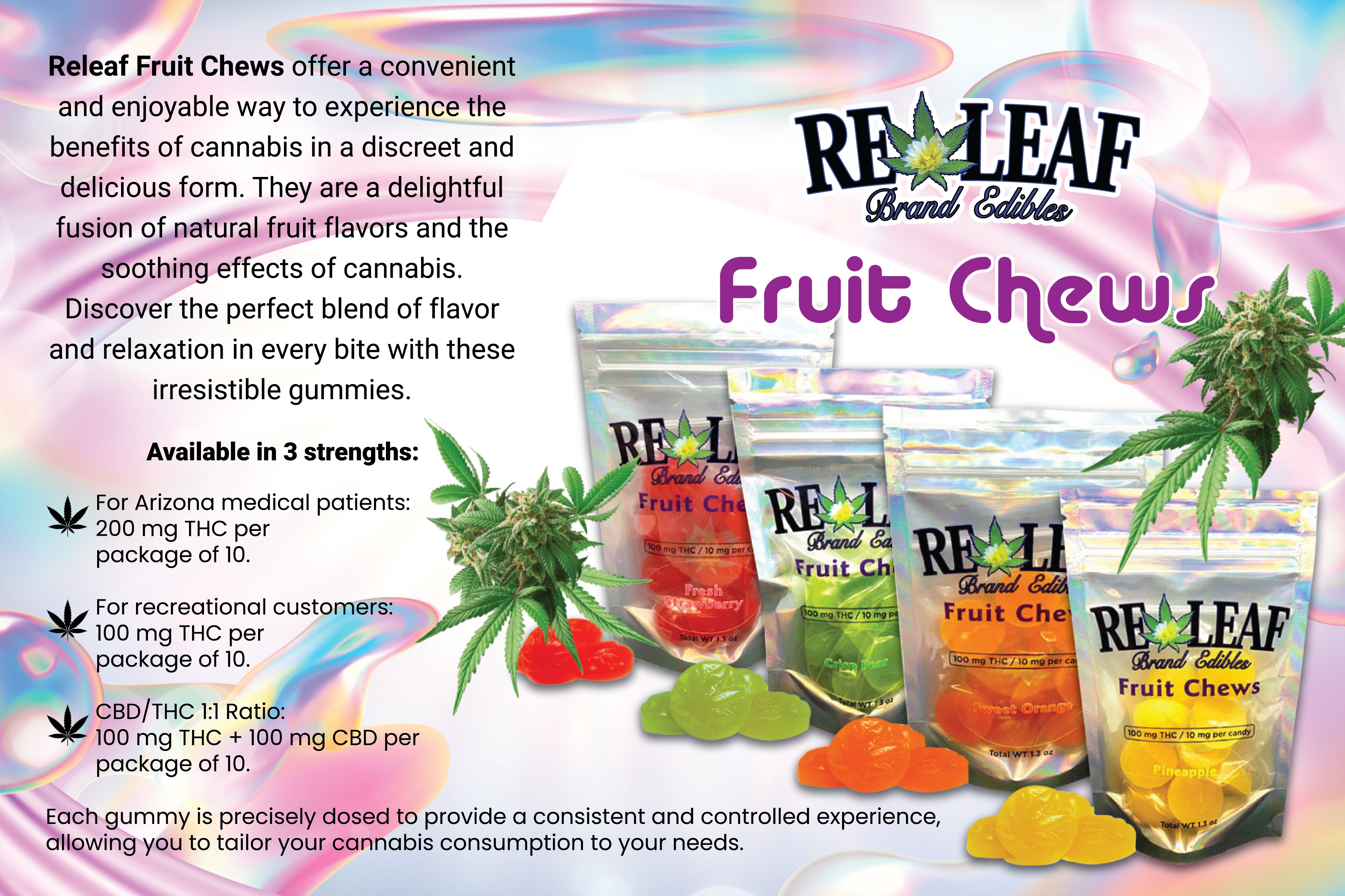 Photograph of product: Fruit Chews 100mg | Cherry