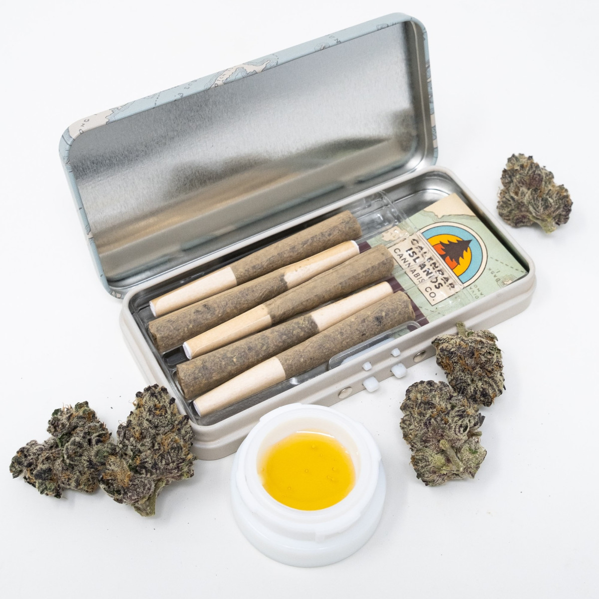 Photograph of product: Calendar Islands - Planet Sherb Squared - 0.5g 5pck Infused Pre Rolls