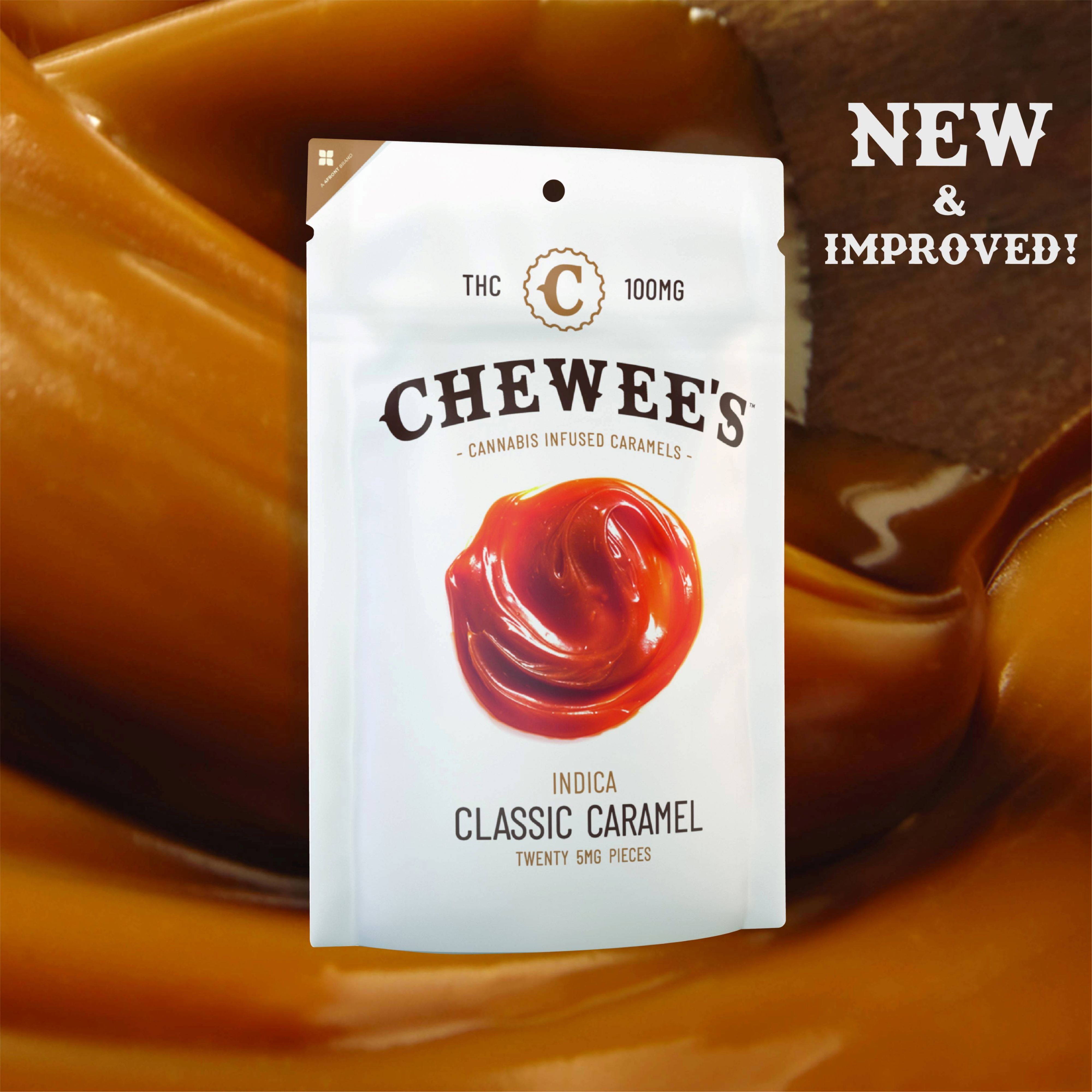 Photograph of product: Chews | Chewee's | Oui'd Classic Caramel | 20pk