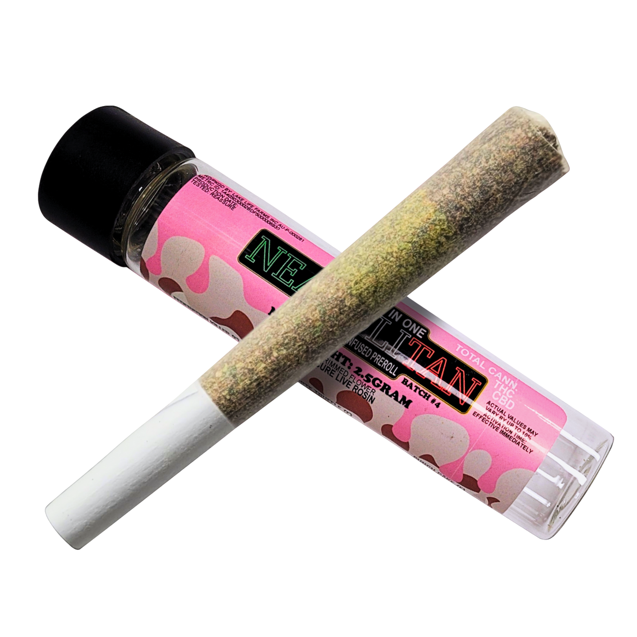 Photograph of product: Ice Kream au chocolat Neapolitan Rosin Infused Pre-Roll | 2.5g