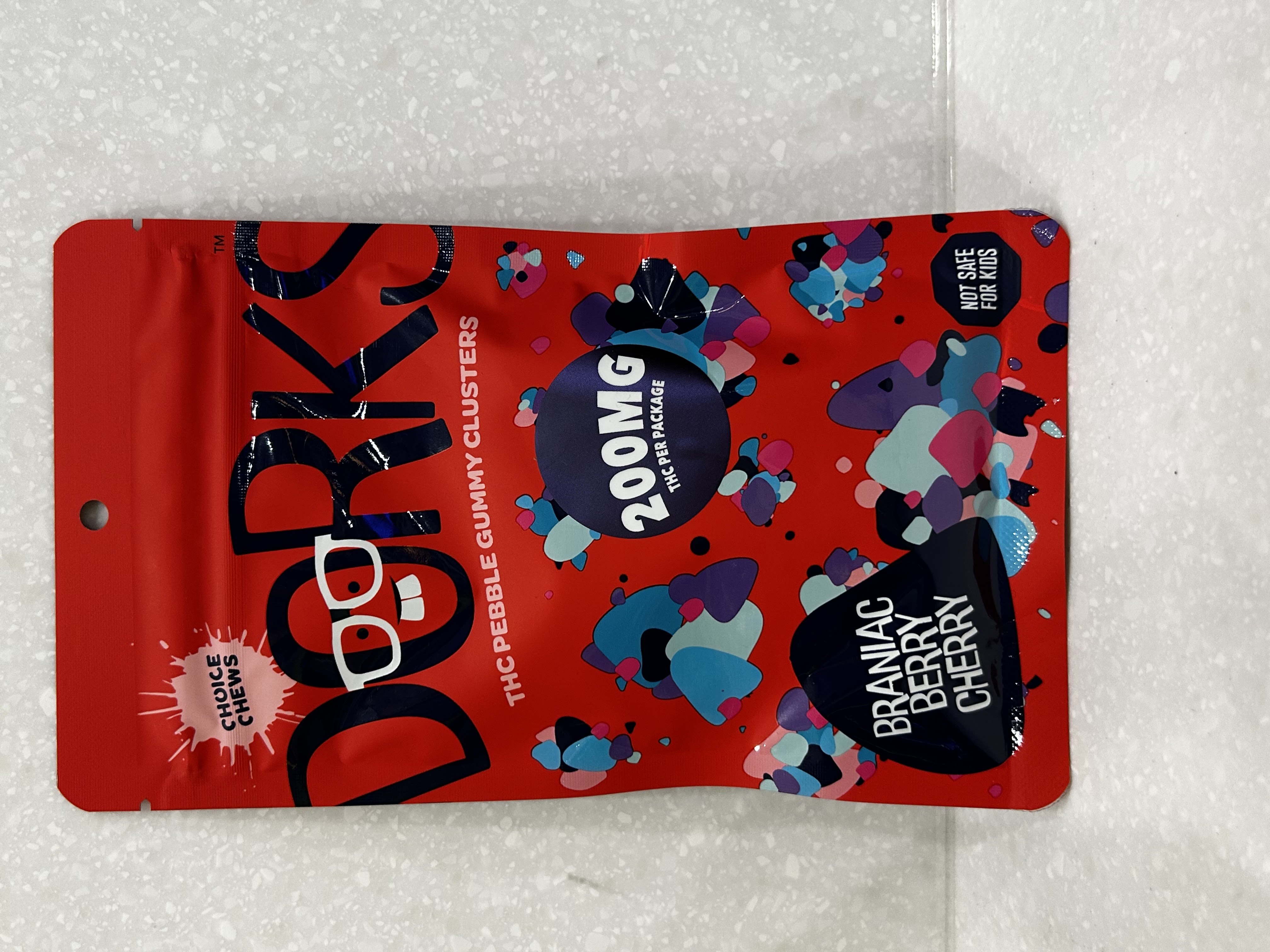 Photograph of product: Choice | Dorks Gummies | Brianiac Cherry Berry | 200mg