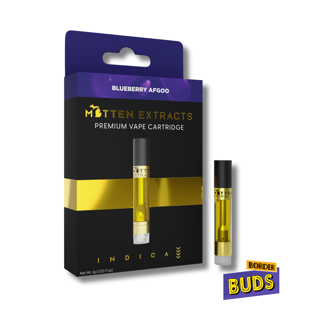 Photograph of product: Blueberry Afgoo | Mitten Extracts | 1g | Cartridge